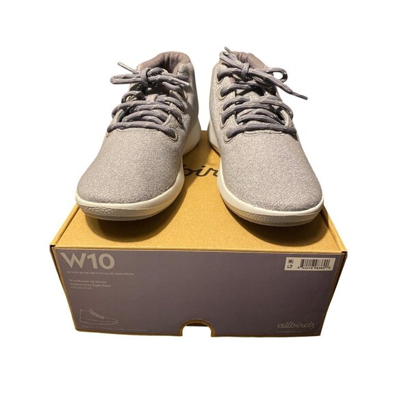 allbirds Womens Runner-Up Mizzle High Top Merino Wool Sneakers Size 10 Grey - Picture 4 of 13